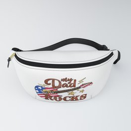 Best dad ever US flag Fathersday 2022 gifts Fanny Pack