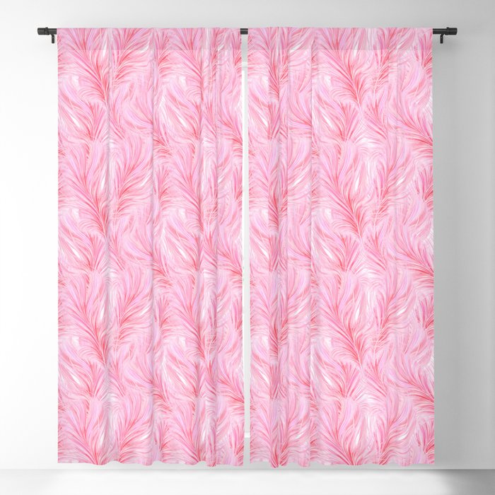 Flamingo pink Blackout Curtain