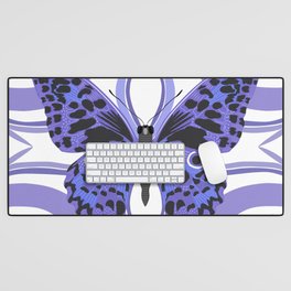 Butterfly - purple Desk Mat