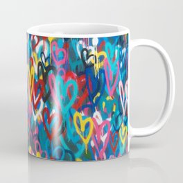 Graffiti Hearts Love (Color) Mug