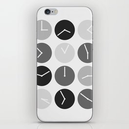 Minimal clock collection 25 iPhone Skin