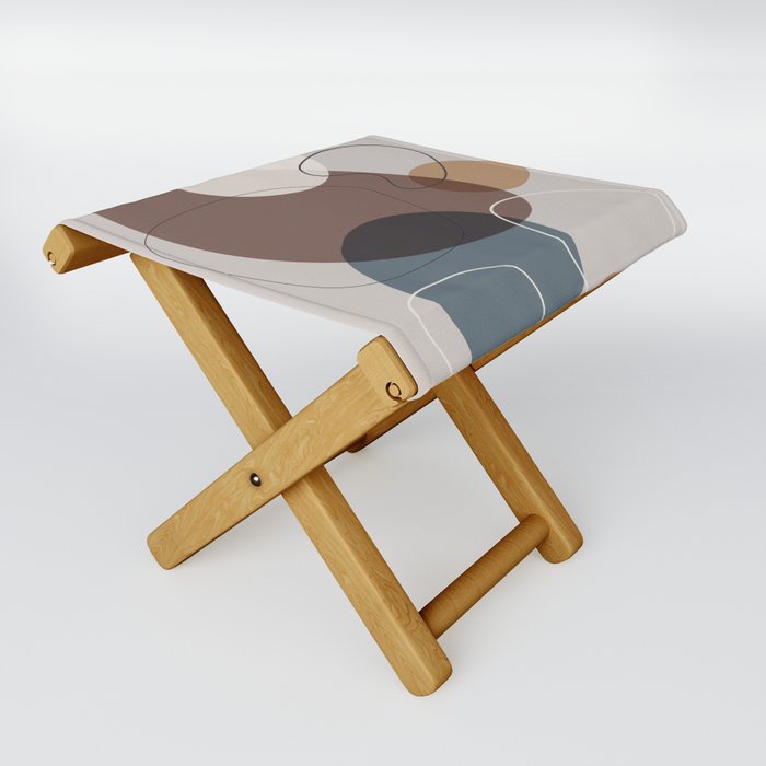 Boho Pebbles - Heather and Storm Folding Stool