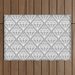 Diamond Jewel Pattern 228 Gray Outdoor Rug