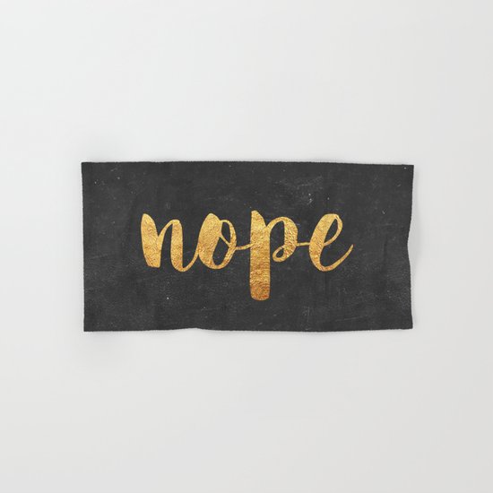 Nope Hand & Bath Towel