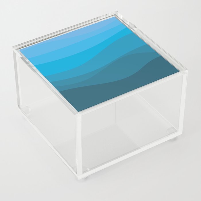 Deep dark blue sea Acrylic Box