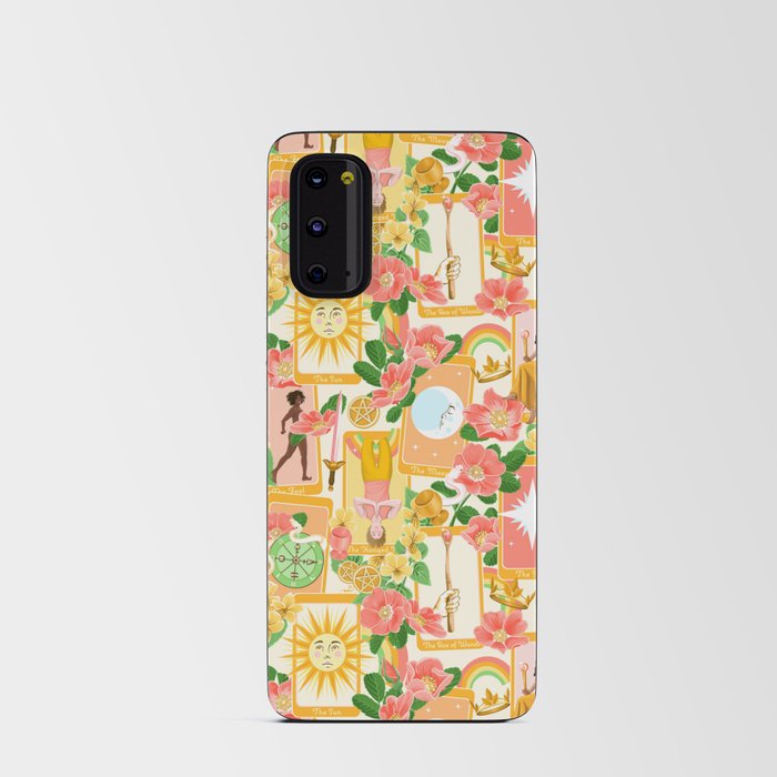 Tarot Cards and Wild Flowers Pattern Android Card Case