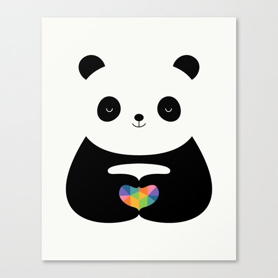 Panda Love Canvas Print