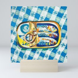 Tin of Sardines Mini Art Print