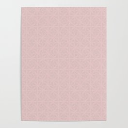 Simple pink branch pattern. Poster