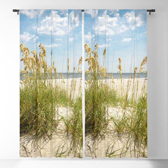 Sea Oats on the Biloxi Beach Blackout Curtain