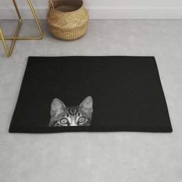 sneaky cat Area & Throw Rug
