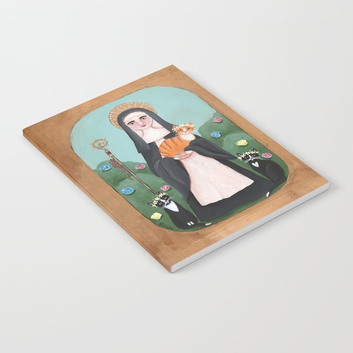 Saint Gertrude of Nivelles and Cats Notebook