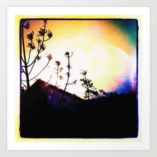 :: above the rooftops Art Print