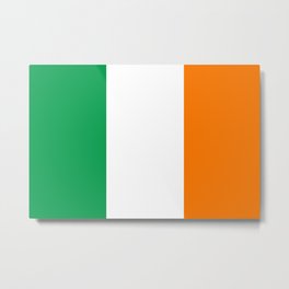 Flag of Ireland - Irish Flag Metal Print