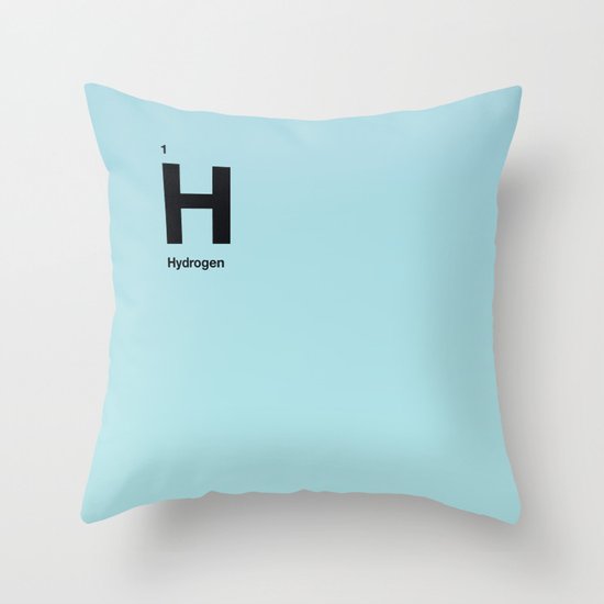Hydrogen Throw Pillow