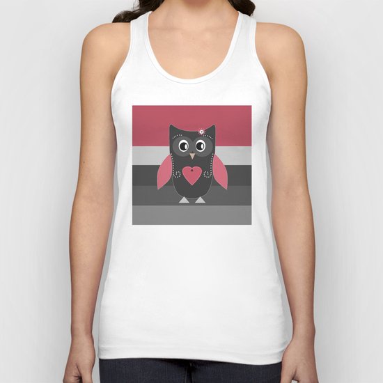 Wonderful owl . Pillow . Unisex Tank Top