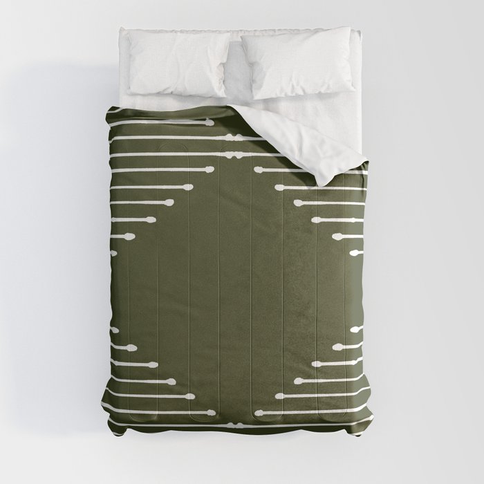 Geo (Olive Green) Comforter