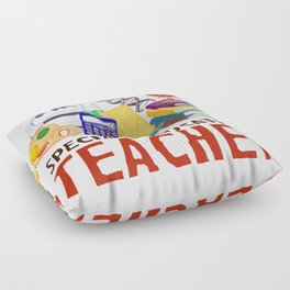 Special education teacher quote gift Floor Pillow
