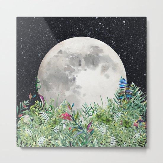Night Garden Magick Metal Print