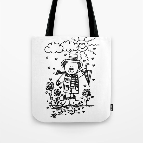 Cold Day Bear Tote Bag