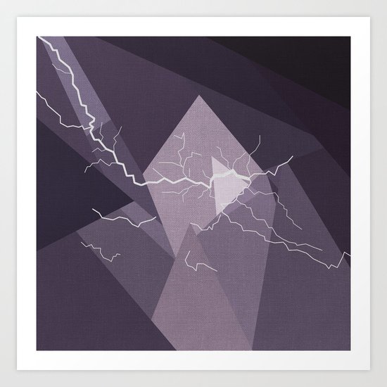 ABSTRACT STORM Art Print