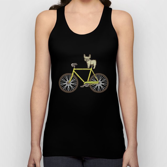 Frenchie on a Fixie Tank Top