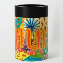"Summer" Full Pattern Collage Can Cooler