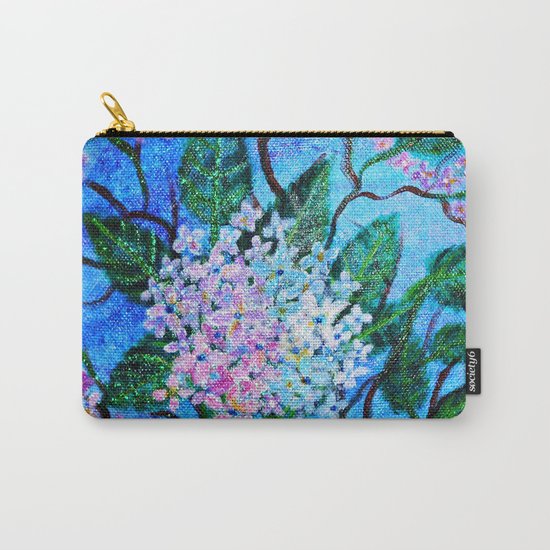 Hydrangea Flowers Carry-All Pouch