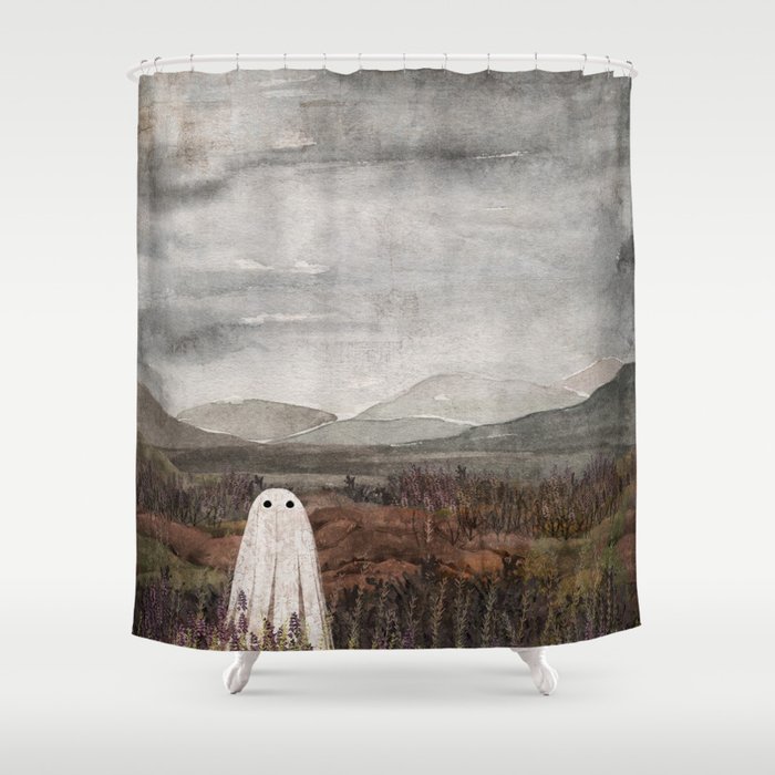 Heather Ghost Shower Curtain