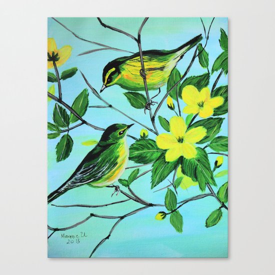 Thinking of spring Canvas Print