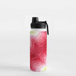 Energetic Crimson Abstract Water Bottle
