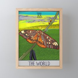 XXI - The World Framed Mini Art Print