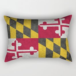 Maryland State flag - Vintage retro style Rectangular Pillow