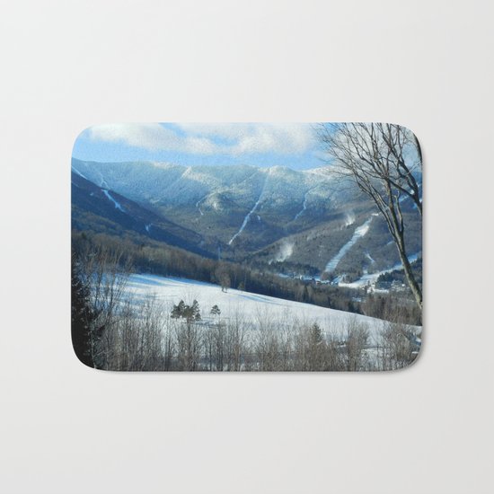 Ski Trails at Sugarbush Resort, Vermont Bath Mat
