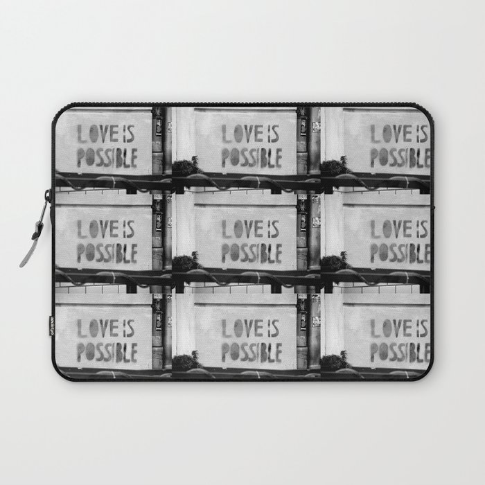 Love is possible - Berlin stencil Laptop Sleeve