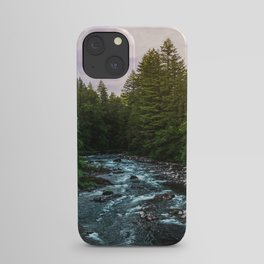 PNW River Run II - Pacific Northwest Nature Photography iPhone Case