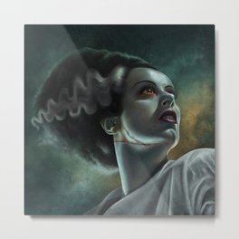The Bride Metal Print | Iconic, Digital, Elsalanchester, Universalmonsters, Painting, Frankenstein, Classicmonsters, Halloween, Classicmovies, Monster 