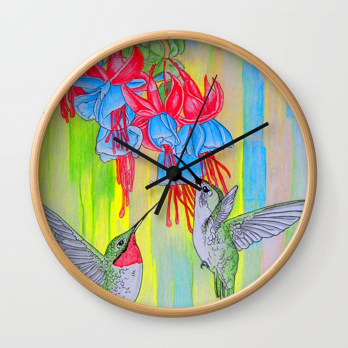 J Humming Bird Wall Clock