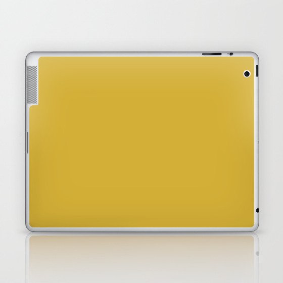 MUSTARD SOLID COLOR Laptop & iPad Skin