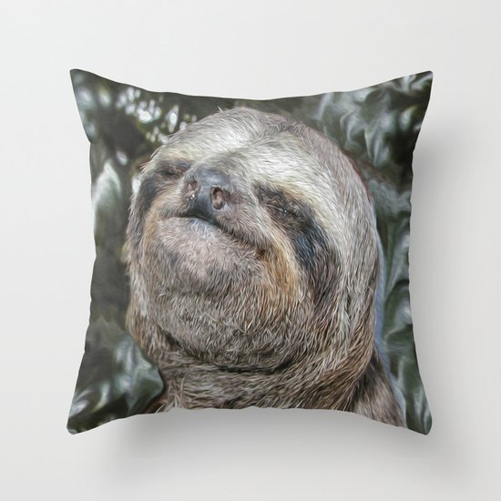 Sloth Throw Pillow
