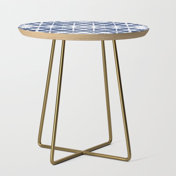 Moroccan design white and indigo blue Side Table