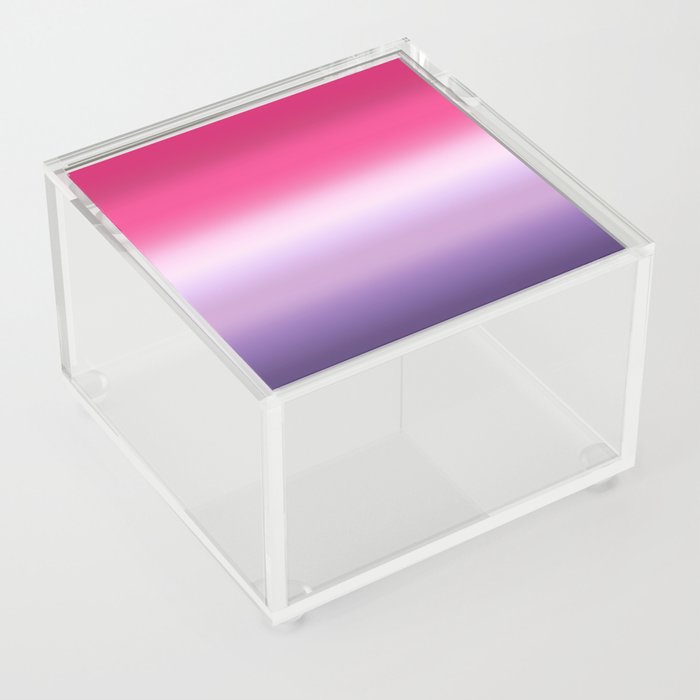 purple and pink lavender ombre gradient Acrylic Box