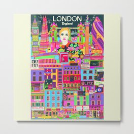 London - England - Travel Metal Print | Thethames, Greatbritain, Europeantravel, Londoncity, Londoneurope, Mods, Hammersmithapollo, Unionjack, Londonengland, Londontravel 