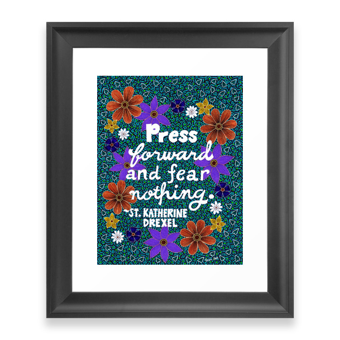 Press Forward And Fear Nothing II Framed Art Print by enericollection