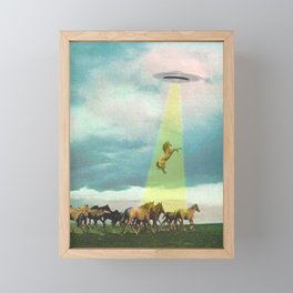 They too love horses (UFO) Framed Mini Art Print