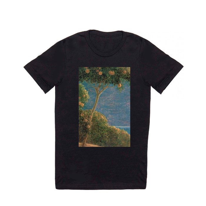 Classical masterpiece Sunset in Liguria by Geotano Previati, 1912 T Shirt