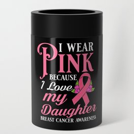 Breast Cancer Ribbon Awareness Pink Quote Can Cooler