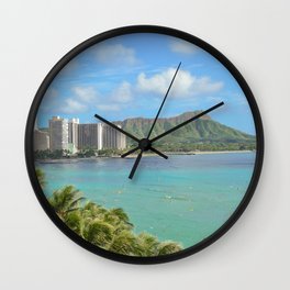 A Day in Waikiki Wall Clock