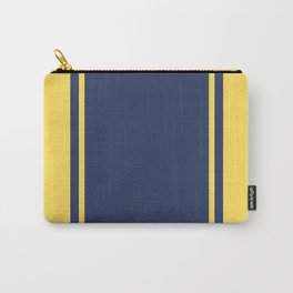 Yellow and Blue Pattern Carry-All Pouch