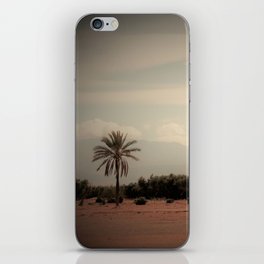 Palmtree | View towards the Atlas Mountains from Marrakesh Morocco | Travel Photography iPhone Skin